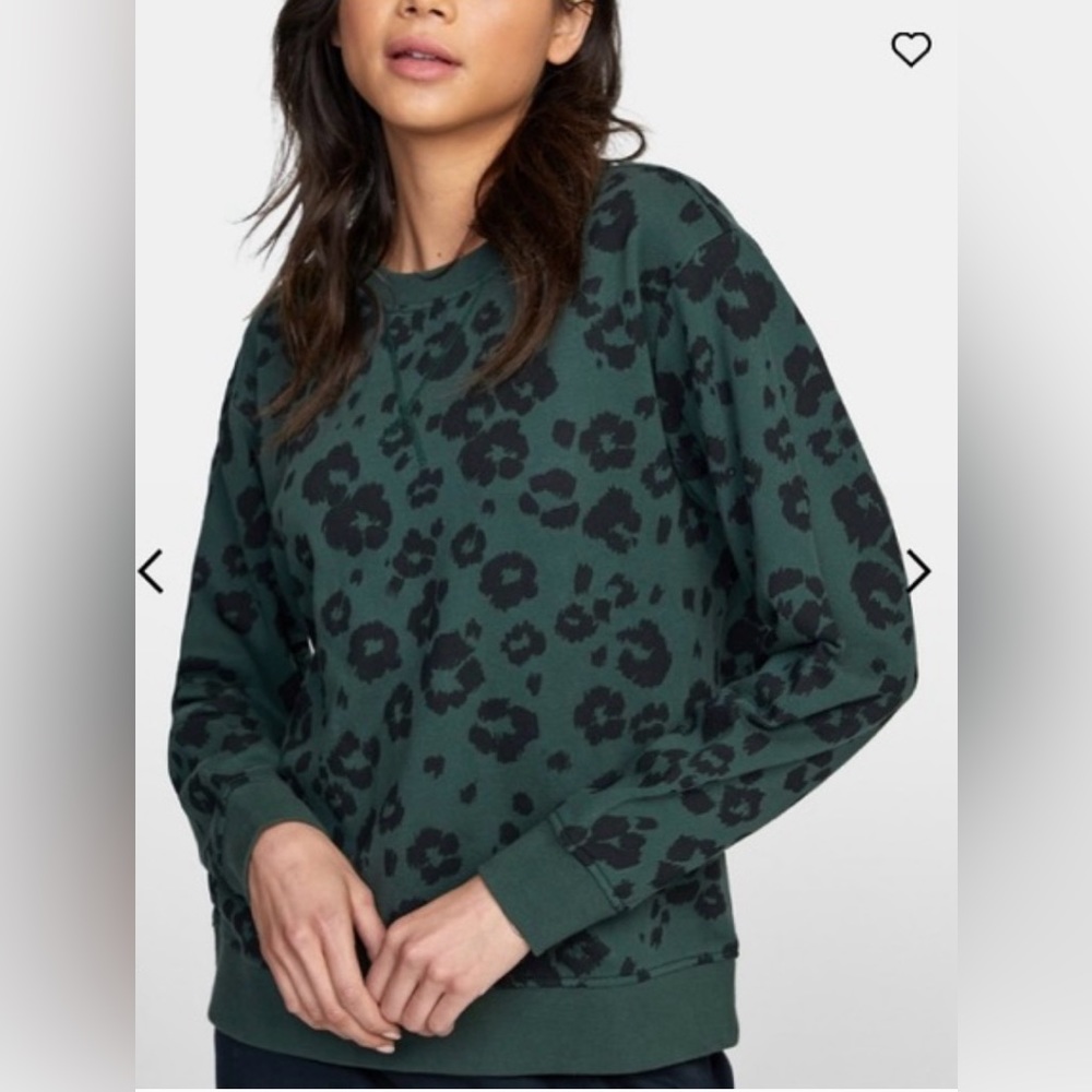 RVCA Mica Print Pullover Sweatshirt